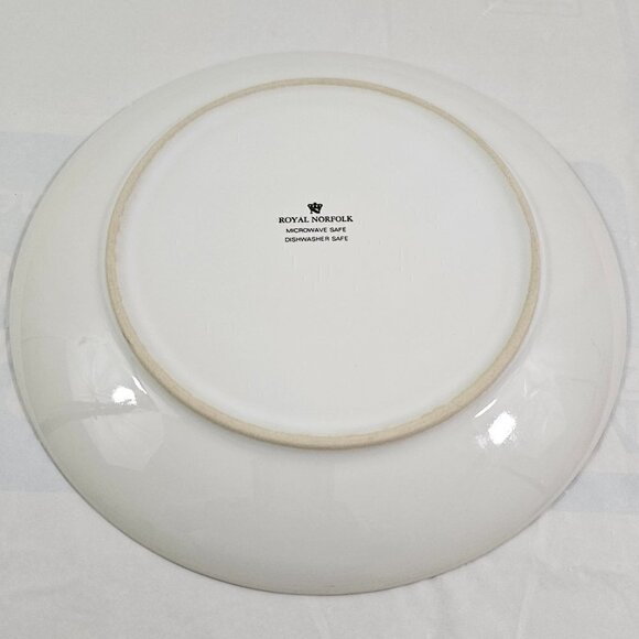 Royal Norfolk Hydrangeas Butterflies 8” Ceramic Salad Luncheon Plates – Set of 3 - Picture 12 of 13